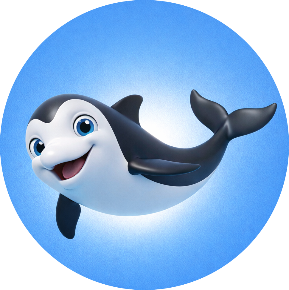 Creskel Dolphin — mascot of Creskel